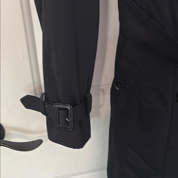 Banana Republic Classic Black Trench Coat - Picture 4 of 5